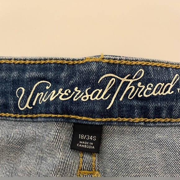 Universal Thread Size 18 High Rise Skinny Denim Jeans - Picture 3 of 5